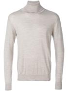 Eleventy - Roll Neck Sweatshirt - Men - Silk/merino - M, Nude/neutrals, Silk/merino