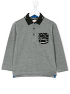 Armani Junior - Long Sleeve Polo Shirt - Kids - Cotton - 5 Yrs, Black