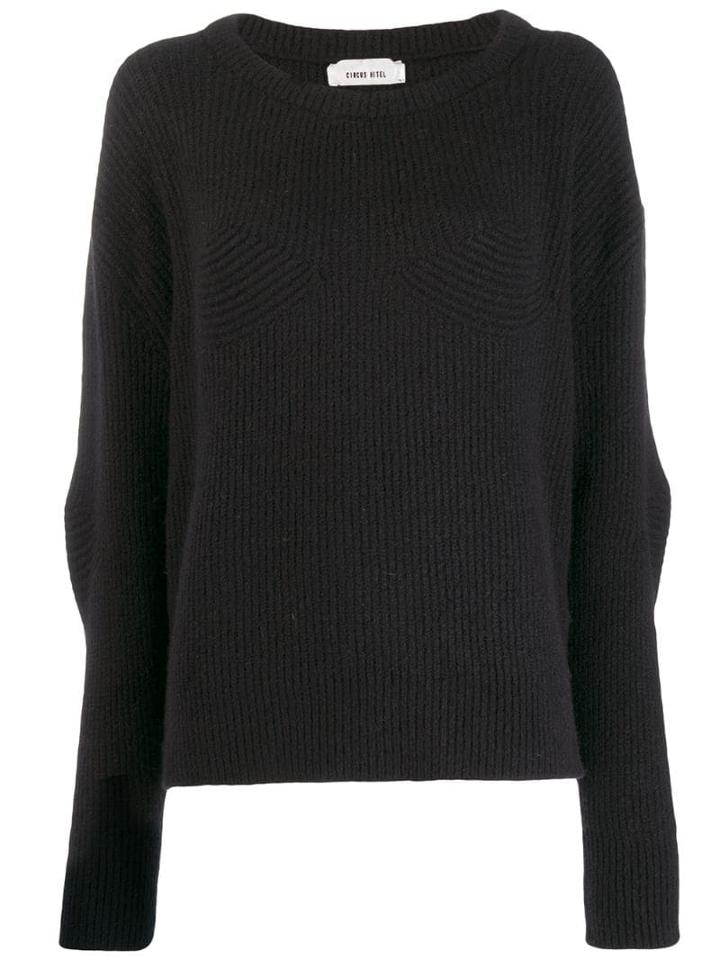 Circus Hotel Ribbed Knit Jumper - Black