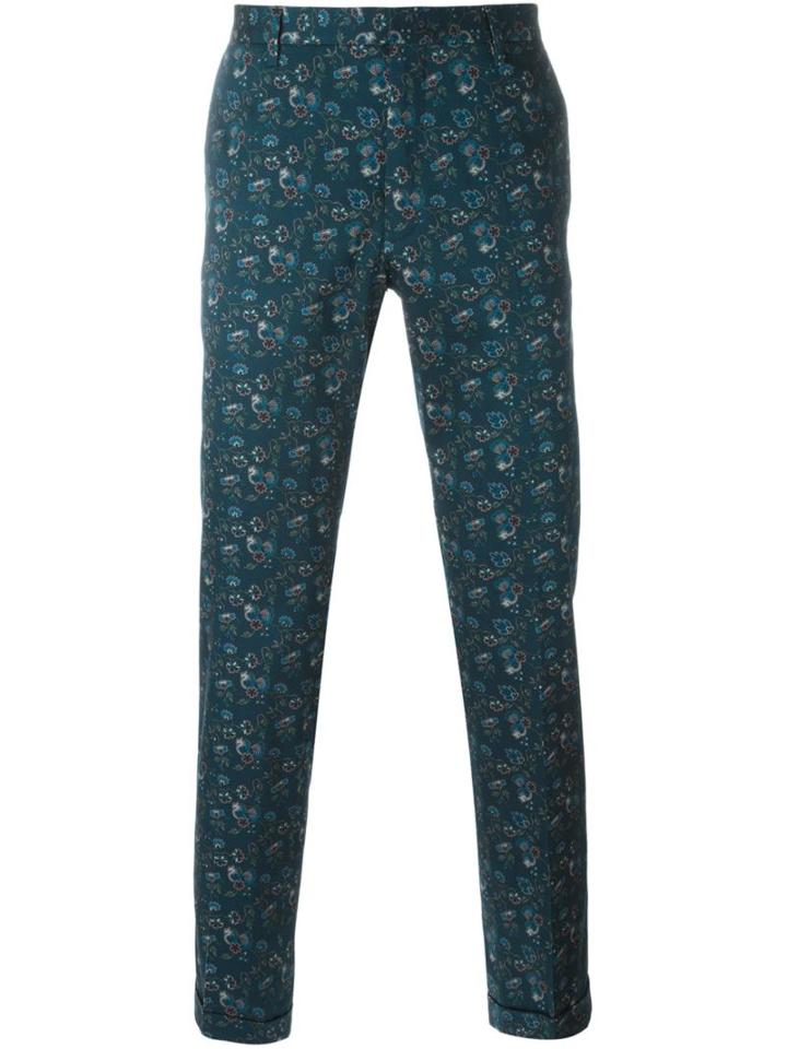 Paul Smith Floral Print Tailored Trousers