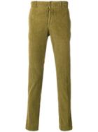 Incotex Corduroy Straight Leg Trousers - Green