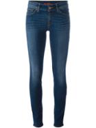 7 For All Mankind Skinny Fit Jeans, Women's, Size: 25, Blue, Cotton/polyester/spandex/elastane
