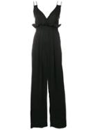 Kendall+kylie Rucked V-neck Jumpsuit - Black