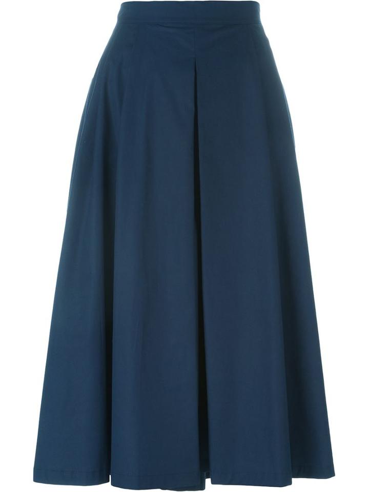 I M Isola Marras Panel Divided Skirt, Women's, Size: 40, Blue, Cotton