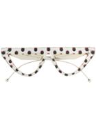 Fendi Eyewear Dotted Pattern Sunglasses - White