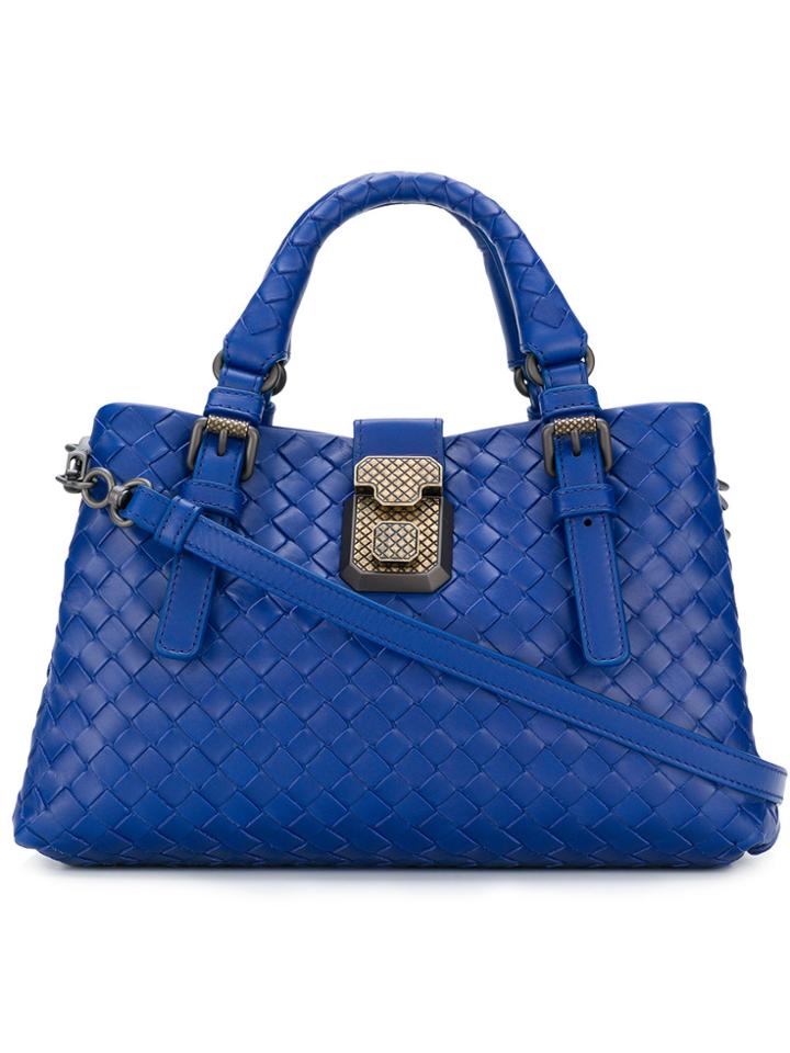 Bottega Veneta Intrecciato Weave Tote - Blue