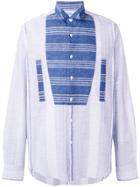 Loewe Contrasting Panel Shirt - Blue