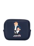 Johnundercover Graphic Clutch Bag - Blue