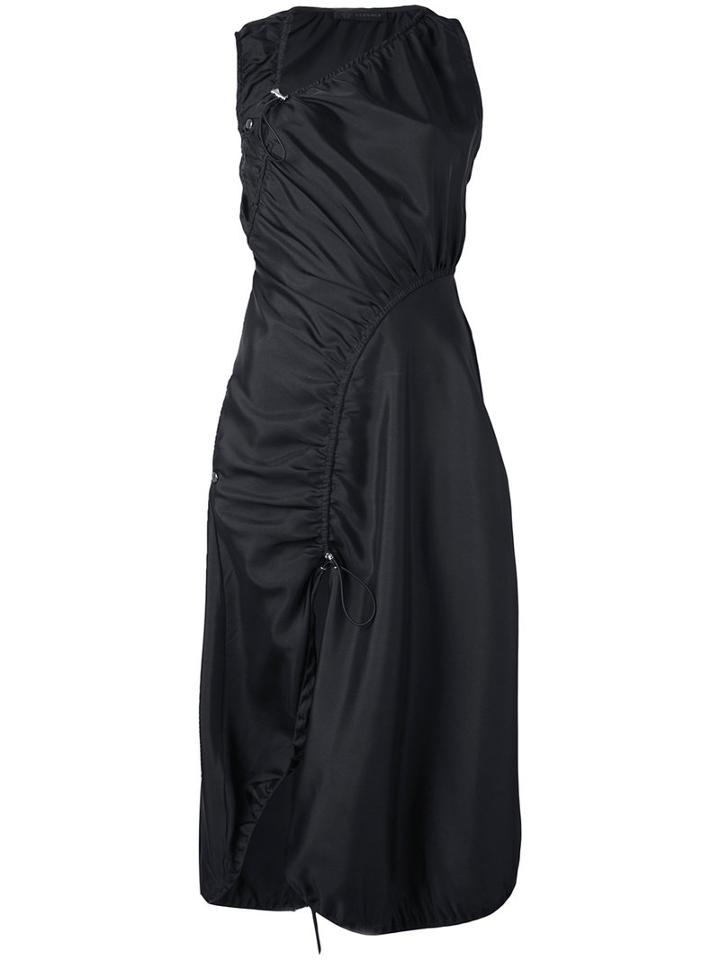 Versace - Asymmetric Dress - Women - Silk/nylon/spandex/elastane - 38, Black, Silk/nylon/spandex/elastane