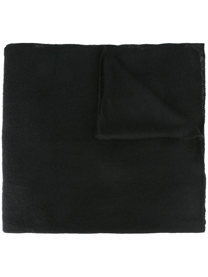 Liska Knitted Scarf, Women's, Black, Silk/cashmere