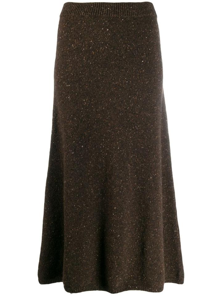 Joseph Knitted Midi Skirt - Brown
