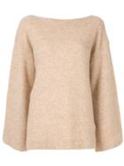 3.1 Phillip Lim Boat Neck Jumper - Brown