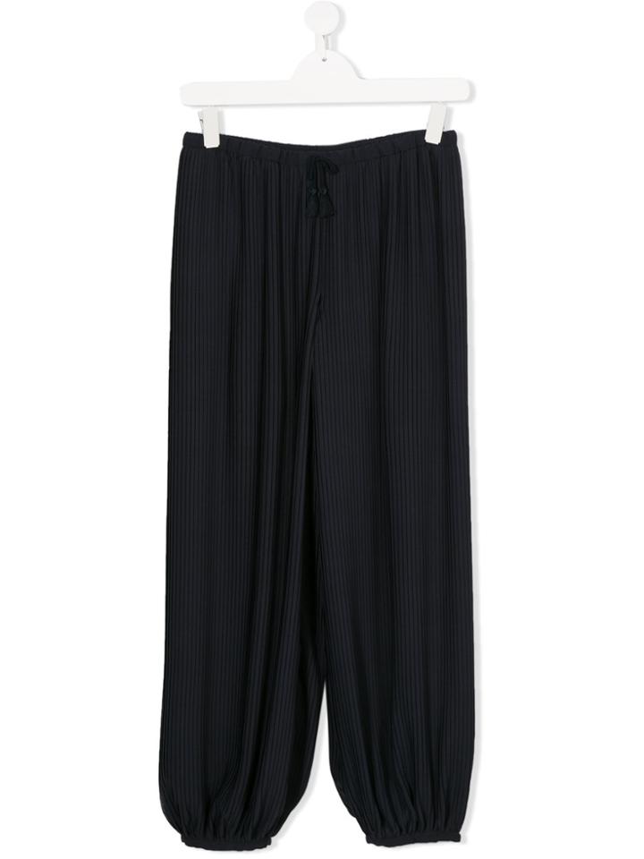Chloé Kids Pleated Trousers - Blue