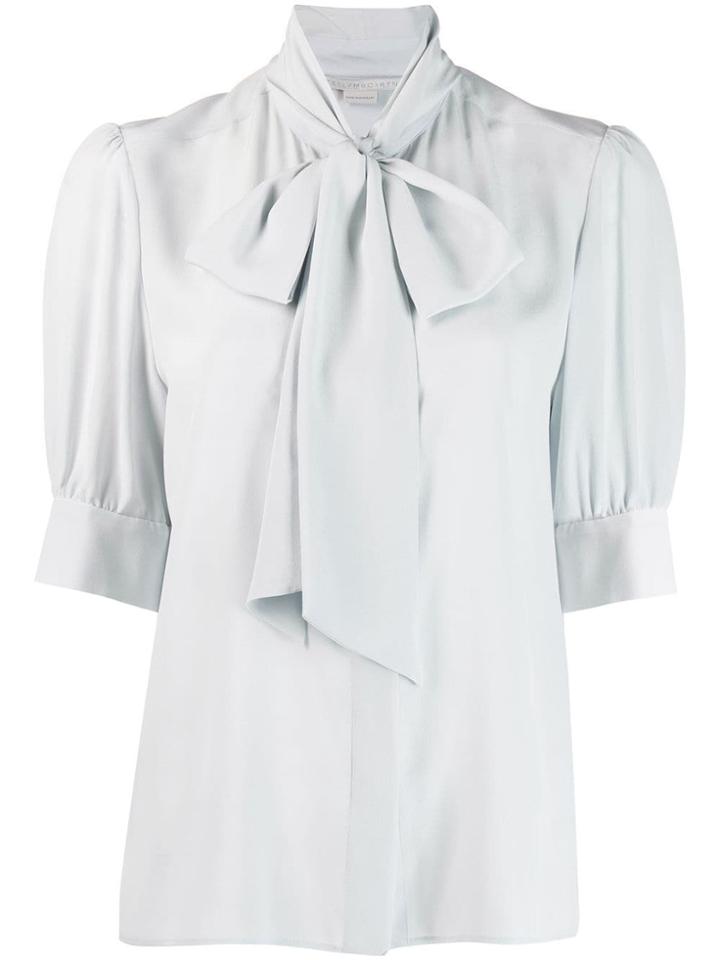 Stella Mccartney Pussy Bow Blouse - Blue