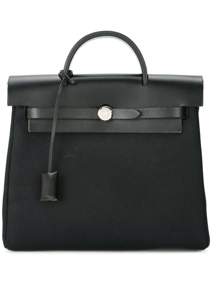 Hermès Vintage Her Bag 2 In 1 Backpack - Black