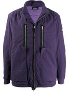 Stone Island Shadow Project Checked Lightweight Jacket - Purple