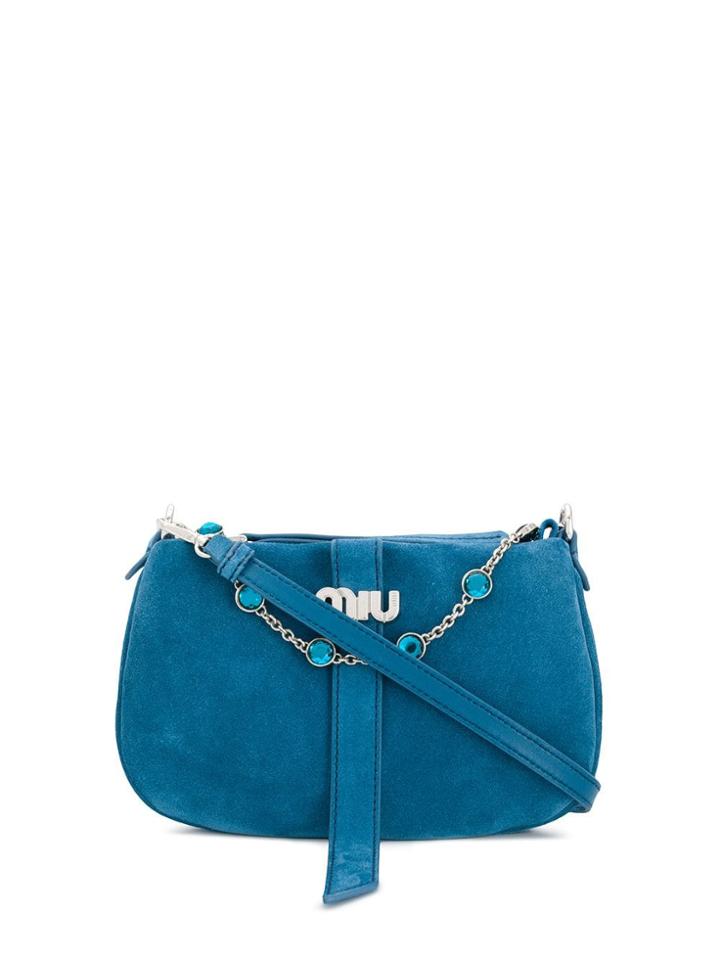 Miu Miu Saddle Shoulder Bag - Blue