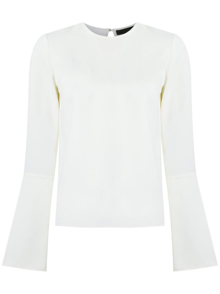 Talie Nk Wide Sleeves Blouse, Women's, Size: 34, White, Acetate/viscose