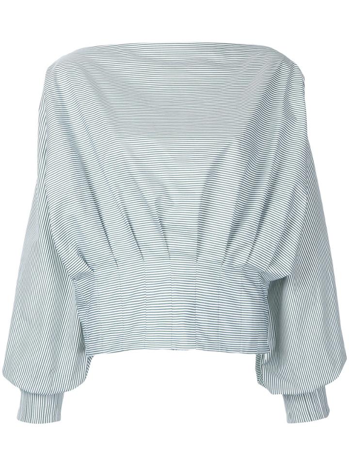 Christopher Esber Starr Multi Tuck Blouse - Green