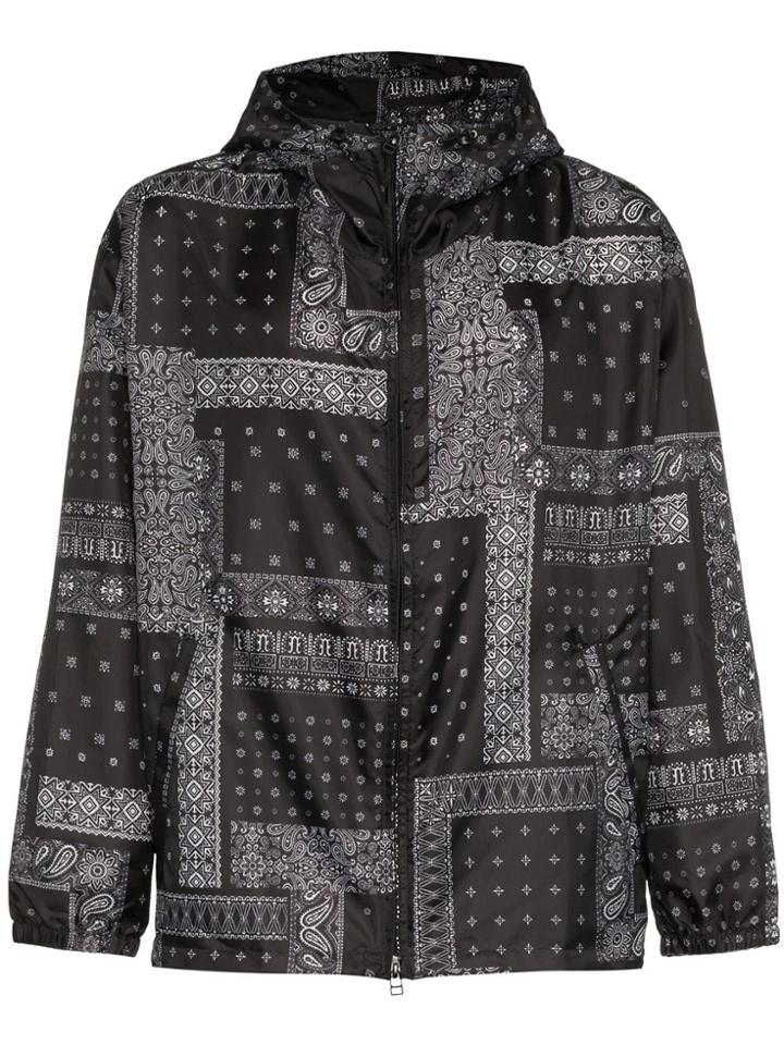 Sophnet. Panther Bandana Print Hooded Jacket - Black
