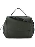 Dkny Front Flap Tote, Women's, Green, Calf Leather