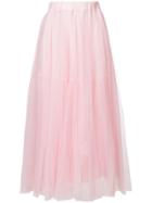 P.a.r.o.s.h. Tulle Midi Skirt - Pink & Purple