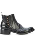 Officine Creative Button Ankle Boots - Black