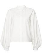 Derek Lam - Wide Sleeve Blouse - Women - Cotton - 44, White, Cotton