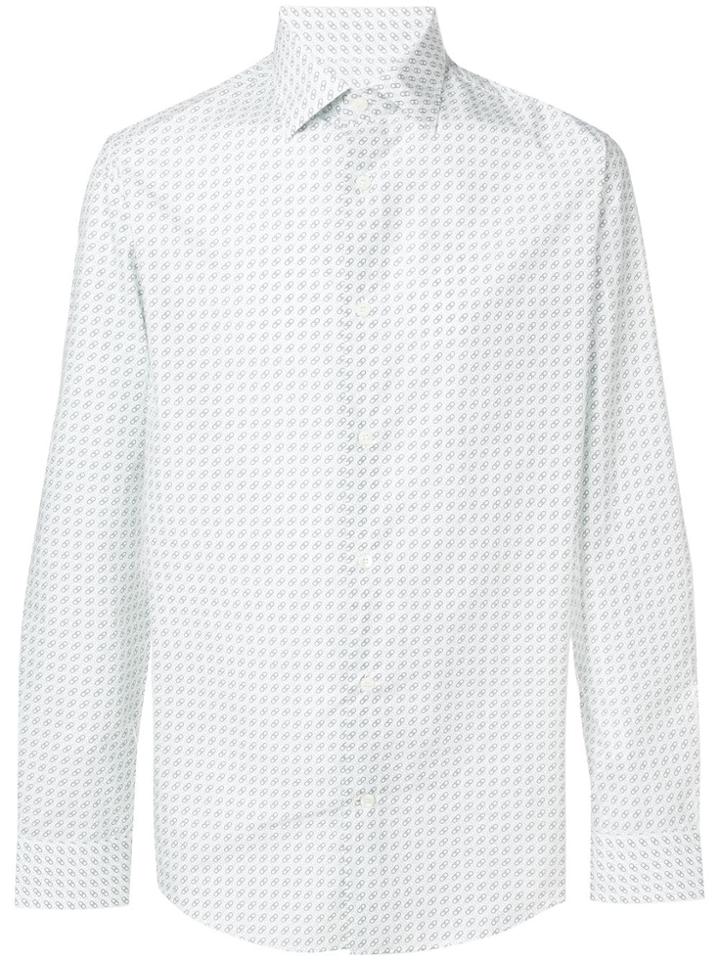 Salvatore Ferragamo Pattern Button Shirt - White