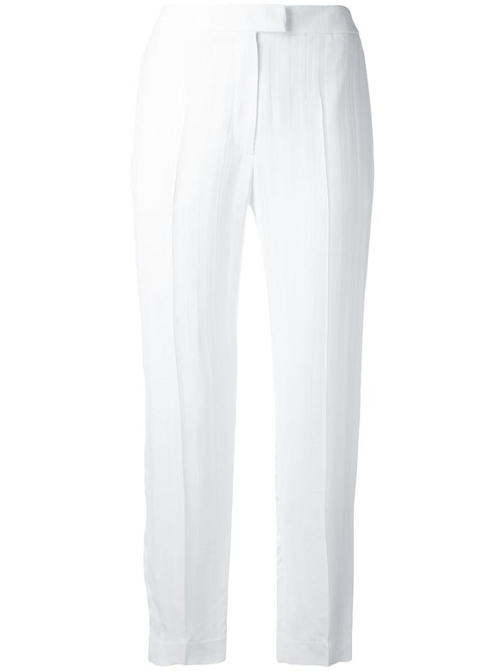 Cacharel - Cropped Trousers - Women - Cotton/viscose - 36, White, Cotton/viscose