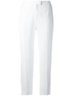 Cacharel - Cropped Trousers - Women - Cotton/viscose - 36, White, Cotton/viscose