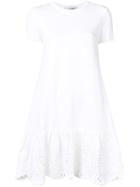 Valentino Short-sleeve Cutout Dress - White