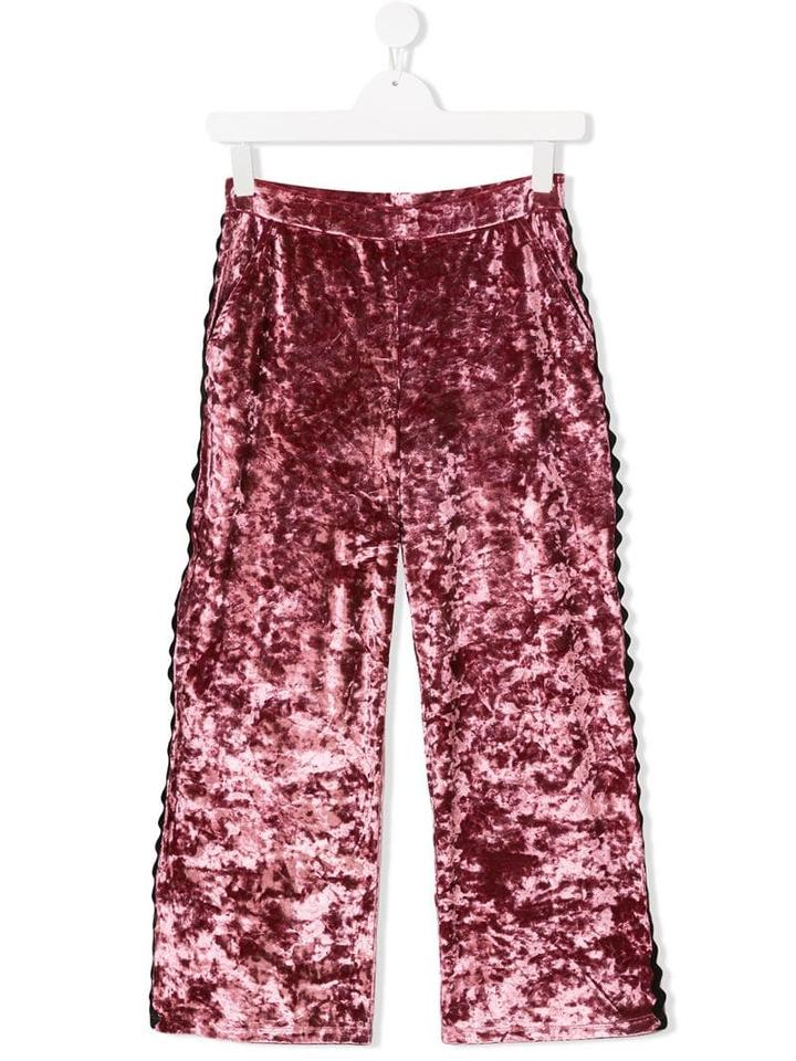 Douuod Kids Teen Velvet Trousers - Pink