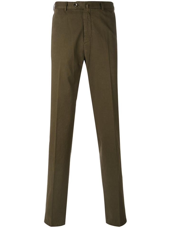 Loro Piana - Straight Pleated Trousers - Men - Cotton - 46, Brown, Cotton