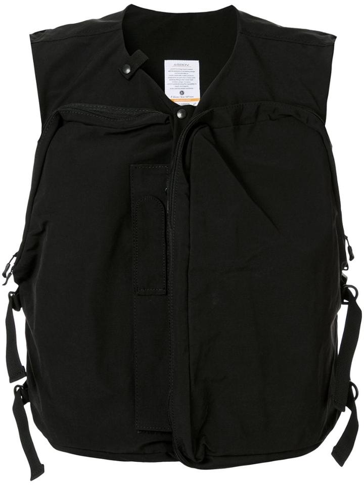 As2ov Shrink Camp Vest - Black