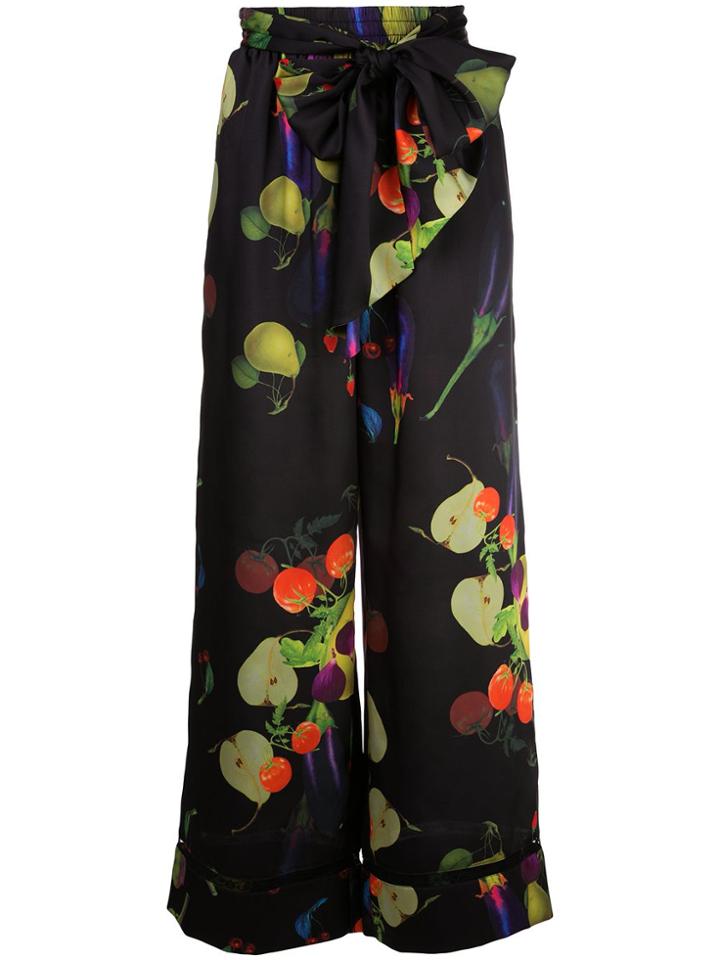 Cynthia Rowley Bianca Wide-leg Trousers - Black