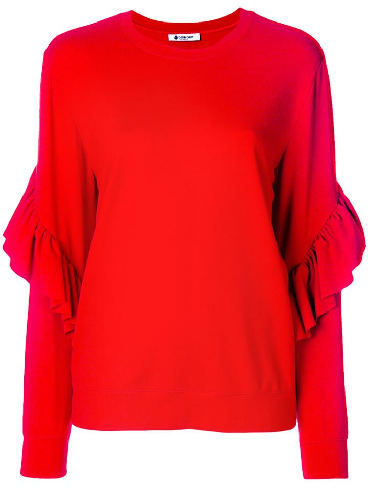 Dondup Frill Sleeve Top - Red