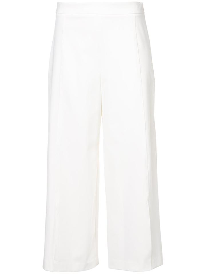 Rachel Zoe Wide Leg Cropped Pants - White