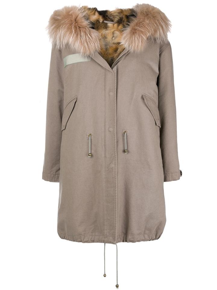 Liska Mid-length Parka - Nude & Neutrals