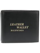 Balenciaga Cover Square Coin Wallet - Black