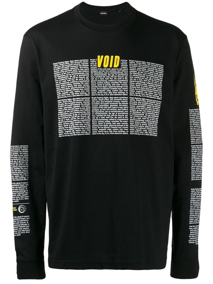 Diesel Void Long Sleeve T-shirt - Black