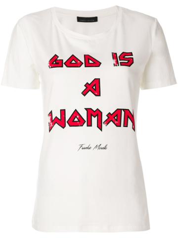 Frankie Morello God Is A Woman T-shirt - White