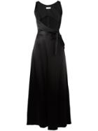 Attico Open Tie-waist Dress - Black