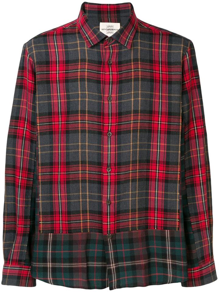 Kent & Curwen Contrast Plaid Shirt - Red