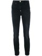 Philipp Plein - High-waisted Jeans - Women - Cotton/polyester/spandex/elastane - 26, Black, Cotton/polyester/spandex/elastane