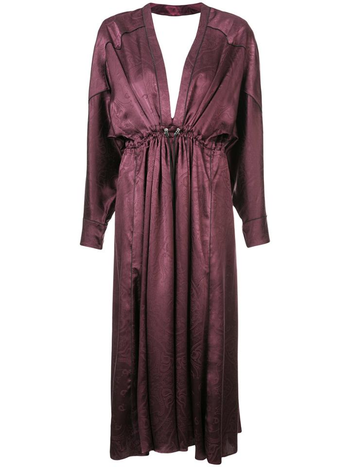 Jonathan Simkhai Drawstring Waist Dress - Red