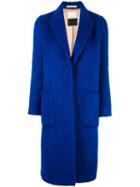 By Malene Birger 'nulania' Coat, Women's, Size: 38, Blue, Cotton/mohair/wool/viscose