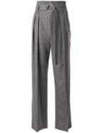 Comme Des Garçons Noir Kei Ninomiya High Waisted Fur Trim Trousers -