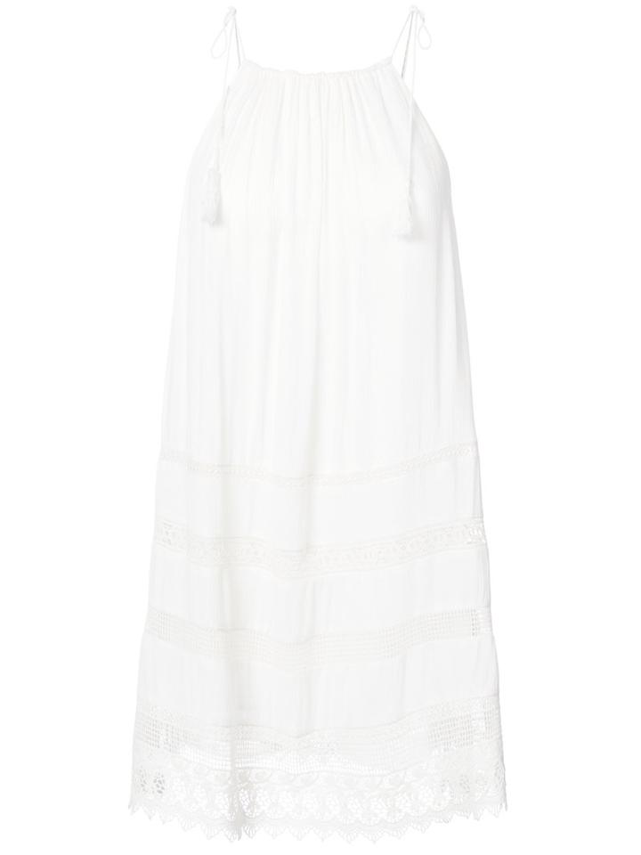 Alice+olivia - Halter Sun Dress - Women - Cotton/viscose - M, White, Cotton/viscose