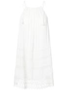 Alice+olivia - Halter Sun Dress - Women - Cotton/viscose - M, White, Cotton/viscose